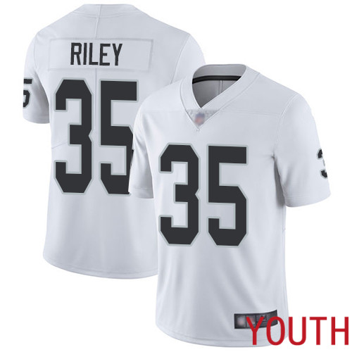 Oakland Raiders Limited White Youth Curtis Riley Road Jersey NFL Football #35 Vapor Untouchable Jersey->nfl t-shirts->Sports Accessory
